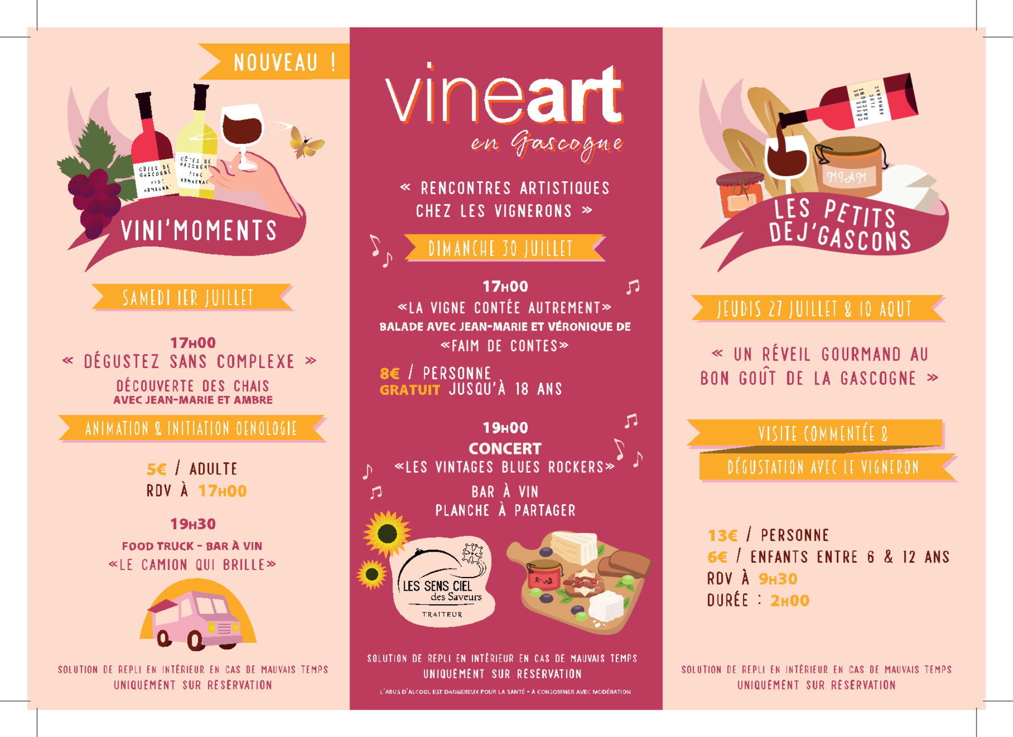 RETROUVEZ NOTRE PROGRAMME DE L'ETE 
