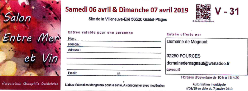 Salon Guidel en Bretagne du 06 au 07 Avril 2019 !