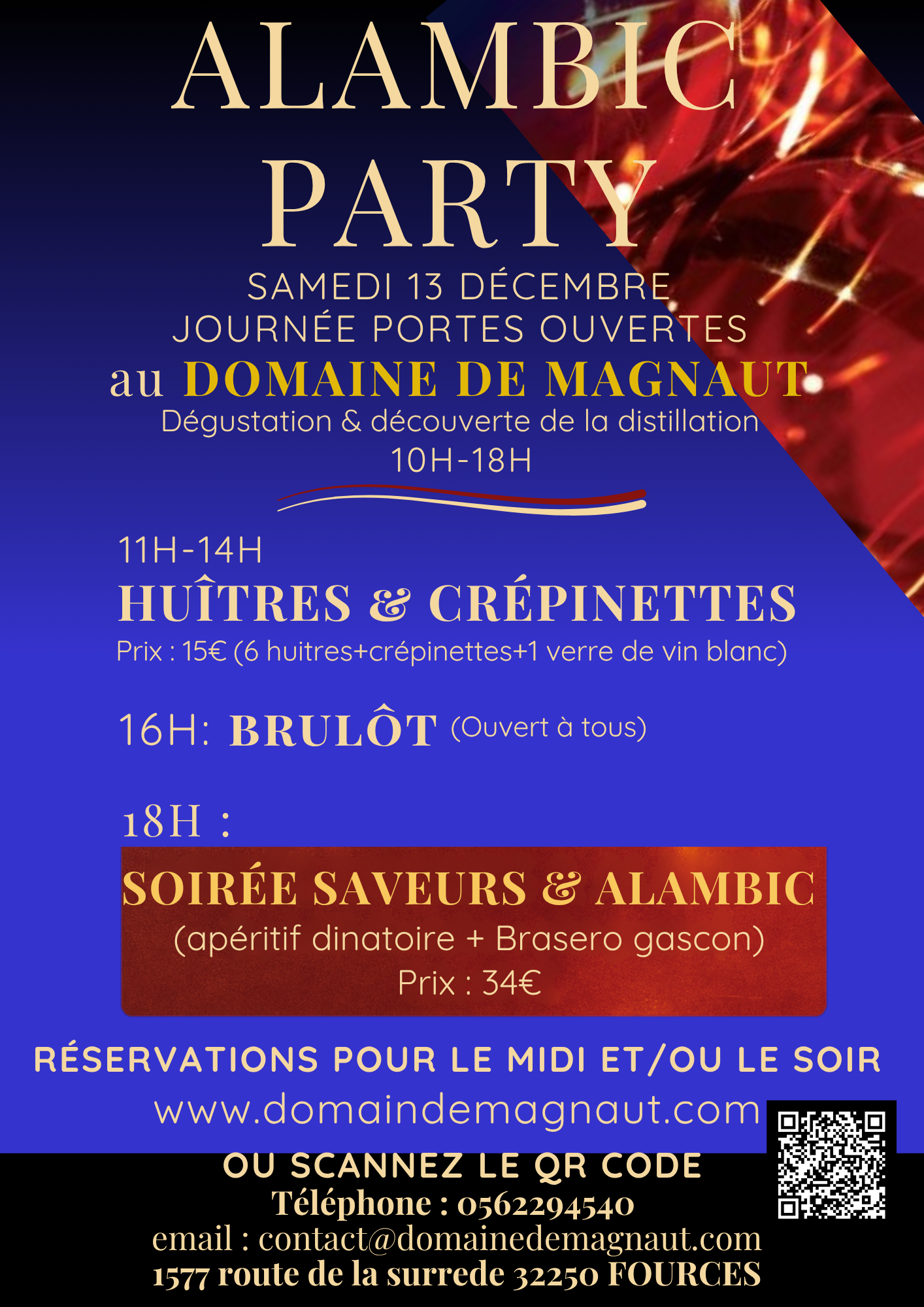 JOURS ET HORAIRES OUVERTURES 