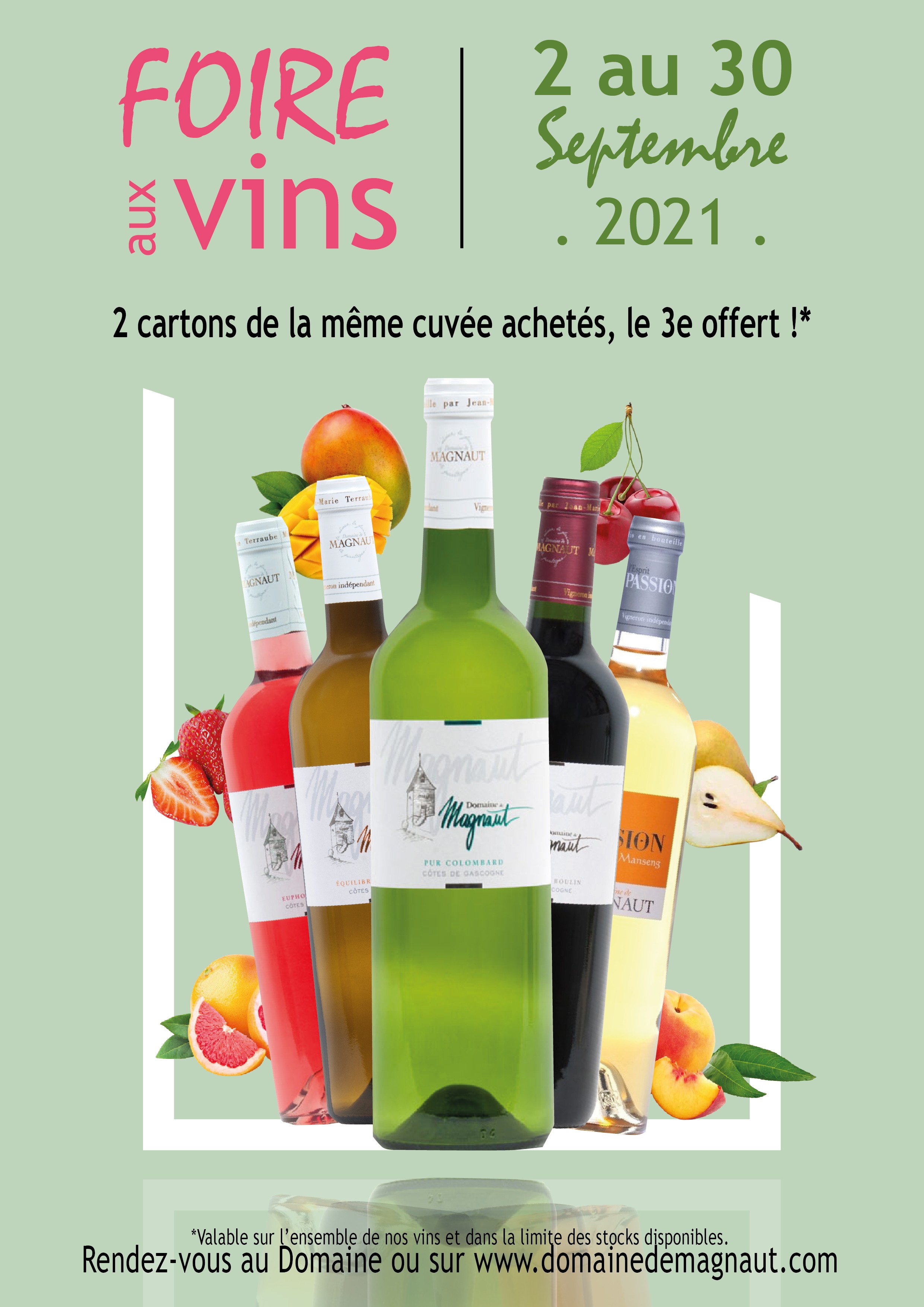 Foire aux vins - septembre 2021 - RUPTURE EUPHORIE DE ROSE, MANSENG SEC, EDEN BLANC